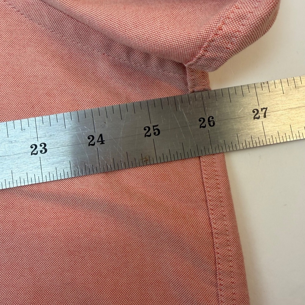 Lot of 2 1-Chaps & 1 Merona Mens XL Cotton Button Down Shirts with front Pocket - Picture 7 of 16